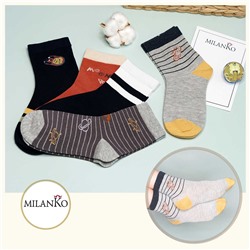 Детские хлопковые носки  (Узор 7) MilanKo D-222 упаковка