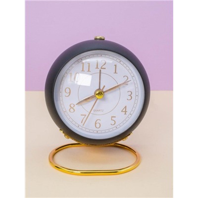 Часы-будильник «Loft lens», black (13,5х10 см)
