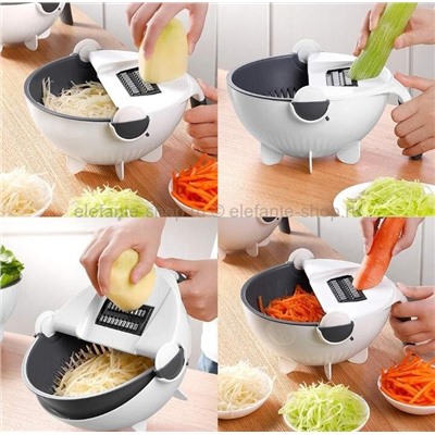 Многофункциональный дуршлаг-овощерезка WET BASKET VEGETABLE CUTTER, KP-410