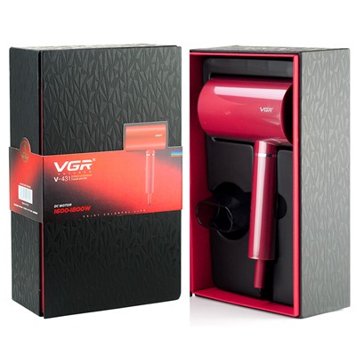 Фен для волос VGR Professional V-431, красный