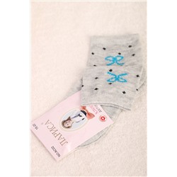 Носки детские для девочки трикотажные серые