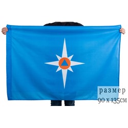 Флаг МЧС, (на сетке) №9172