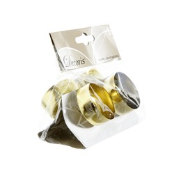 Набор подсвечников МОБИЛЬНЫЙ для чайных свечей металлический, золотой, 4х7.5 см, 4 шт., Kaemingk