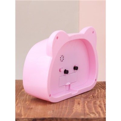 Часы-будильник "Cute animal", pink