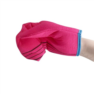Bath Towel Мочалка-рукавица для душа с пилинг-эффектом, уплотненная, в ассортименте