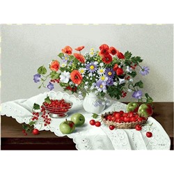 Цветы и ягоды - гобеленовый купон