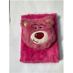 Блокнот плюшевый «Cute bear», pink (10,5х14 см)