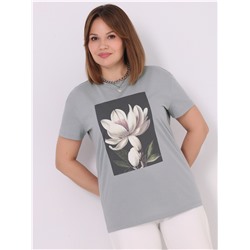 футболка 1ЖДФК3298001; серый261 / Восточный цветок
