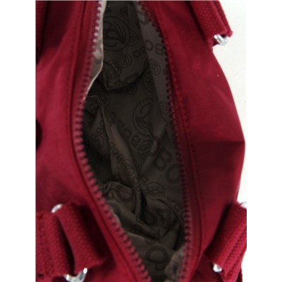 Сумка женская текстиль BoBo-3807,  1отд,  плечевой ремень,  малиновый 261581