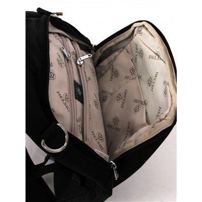 Рюкзак жен текстиль JLS-7019,  1отд,  2внеш+5внут карм,  черный 262172