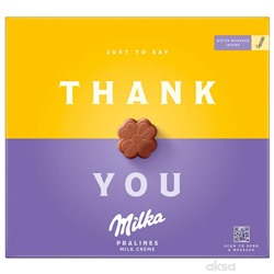 Набор шоколадных конфет Milka "thank you" с молочным кремом 110 гр