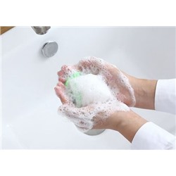 Мешочек - мочалка для мыла с лентой, 9*12 см