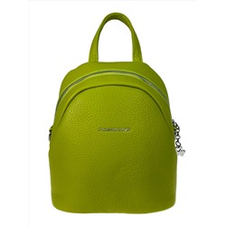 Сумка-рюкзак из искусственной кожи, цвет желто - зеленый