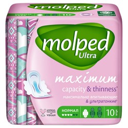 Прокладки женские гигиенические Molped (Молпед) Ultra Normal, 10 шт