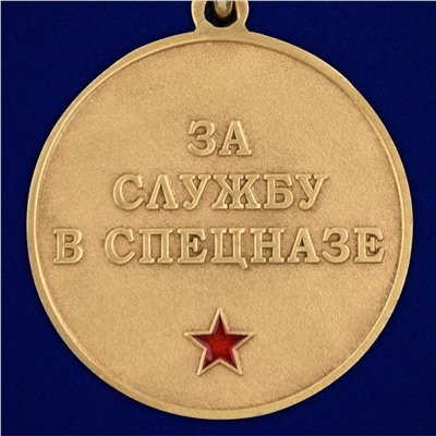 Медаль За службу в 25-м ОСН "Меркурий" в бархатном футляре, №2973
