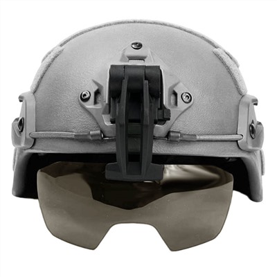 Тактические флип очки с кронштейном на шлем (черные), №785