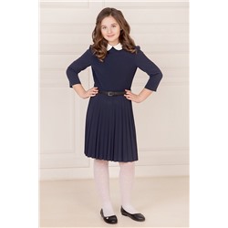Синее школьное платье Инфанта, модель 0146 Размер 128-64