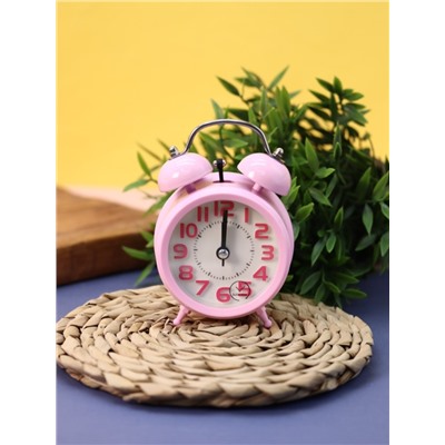 Часы-будильник «Colored numbers», pink