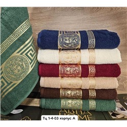 Махровое полотенца для бани и для лица "Versace" Размер: 70*135см.В упаковке 6 шт разные цвета