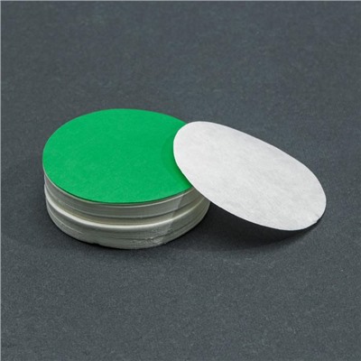 Фильтры d 55 мм, зелёная лента, марка ФММ, очень медленной фильтрации, набор 100 шт