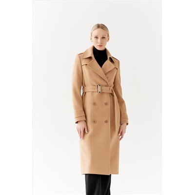 Пальто женское демисезонное 25797 (кэмел)