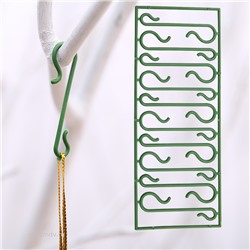 Набор S-образных крючков 10 шт. для новогодних украшений, пластиковые, длина крючка 4 см
