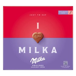 Набор шоколадных конфет Milka " I LOVE Milka" с молочным кремом 110 гр
