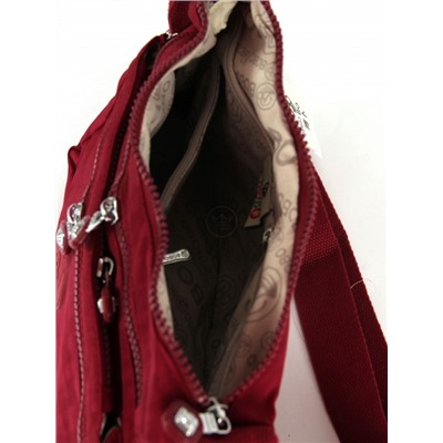Сумка женская текстиль BoBo-1511-2,  1отдел,  плечевой ремень,  малиновый 261633