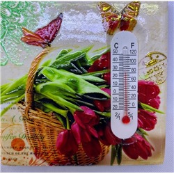 Подставка керамическая 16 см "Корзина тюльпанов"
