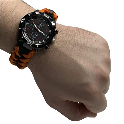 Мужские часы с браслетом из паракорда, - лучшее военное снаряжение для любителей активного отдыха №11