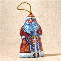 Колокольчик Дед Мороз со Снегурочкой