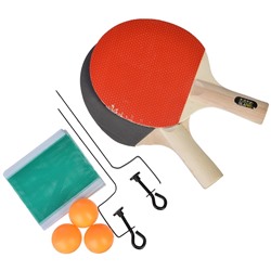 Набор для тенниса (ракетка 2шт, теннисный мяч 3шт, держатель д/сетки 2шт, сетка)
