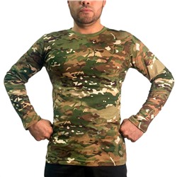 Мужская футболка с длинным рукавом в камуфляже Multicam, - отменное качество, популярный вид камуфляжа *