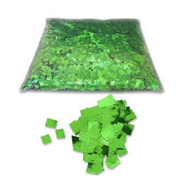Конфетти металлизированное 6 х 6 мм (зеленое)