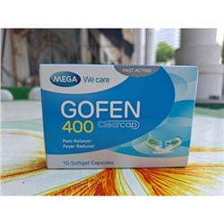 ОБЕЗБОЛИВАЮЩИЕ И ЖАРОПОНИЖАЮЩИЕ КАПСУЛЫ «ГОФЕН» GOFEN 400 мг