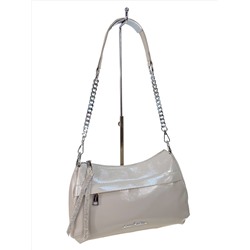 Женская сумка из искусственной кожи, цвет бело-серый
