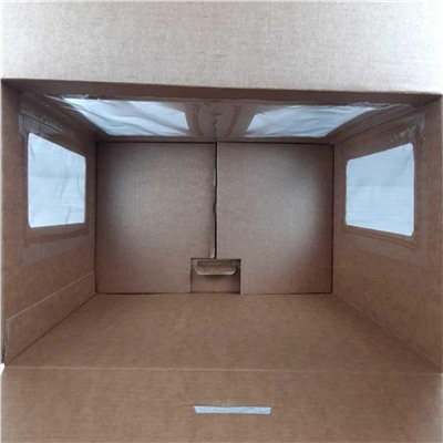 Коробка для торта 30х30х19 см с окном и ручками