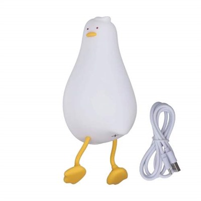 Детский силиконовый ночник УТКА IN PEACE DUCK SLEEP LAMP Instruction For Use с сенсорным управлением оптом