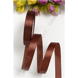Лента атласная 1,5 см*25 ярд (SF-1359) шоколадный