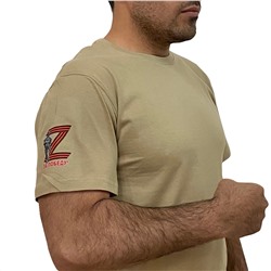 Мужская песочная футболка Z, - За Победу! (тр. №32)