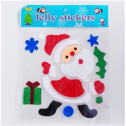 Желейные силиконовые наклейки Дед Мороз