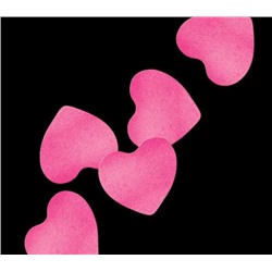 Конфетти бумажное сердца (розовое)