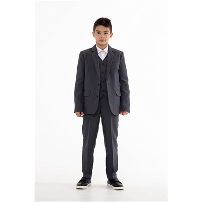 Серый школьный пиджак для мальчика, модель 0506/4