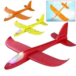 Игрушка самолет детский с подсветкой, материал пенопласт