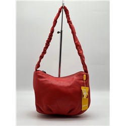 Женская кожаная сумка Guudy. Ярко-красный