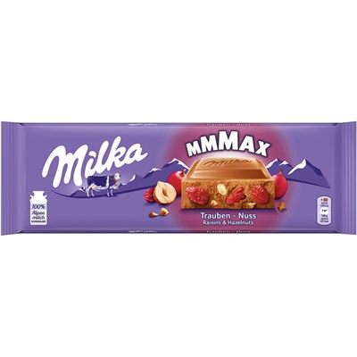 Молочный шоколад Milka Raisins & Nuts 270г