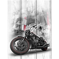 Картина с мотоциклом 1061