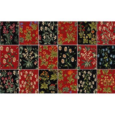 Цветы пэчворк 3204 - гобеленовая ткань