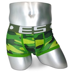 Мужские короткие боксеры ES зеленые темная резинка ES4