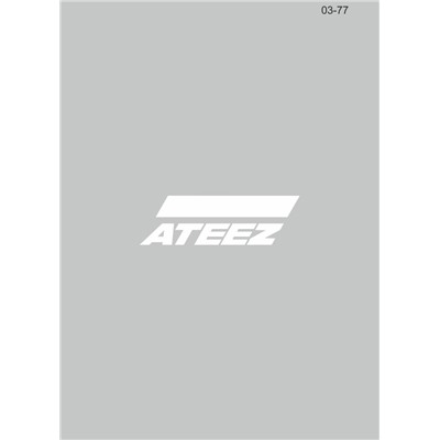 03-77 Термонаклейка ATEEZ kpop 13х4 см